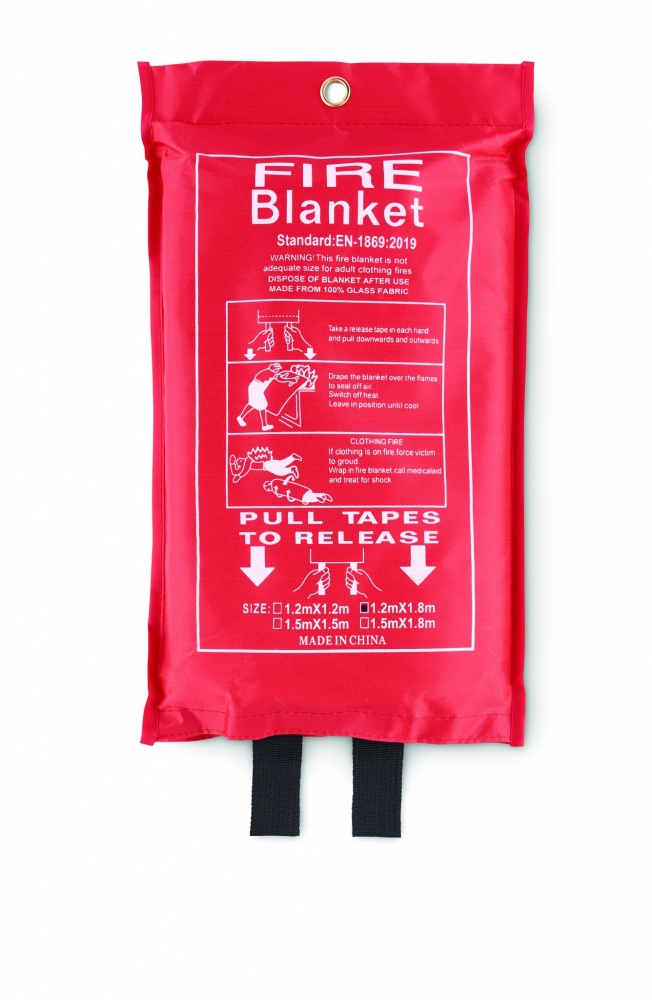 Logotrade promotional giveaway picture of: Fire blanket in pouch 120x180